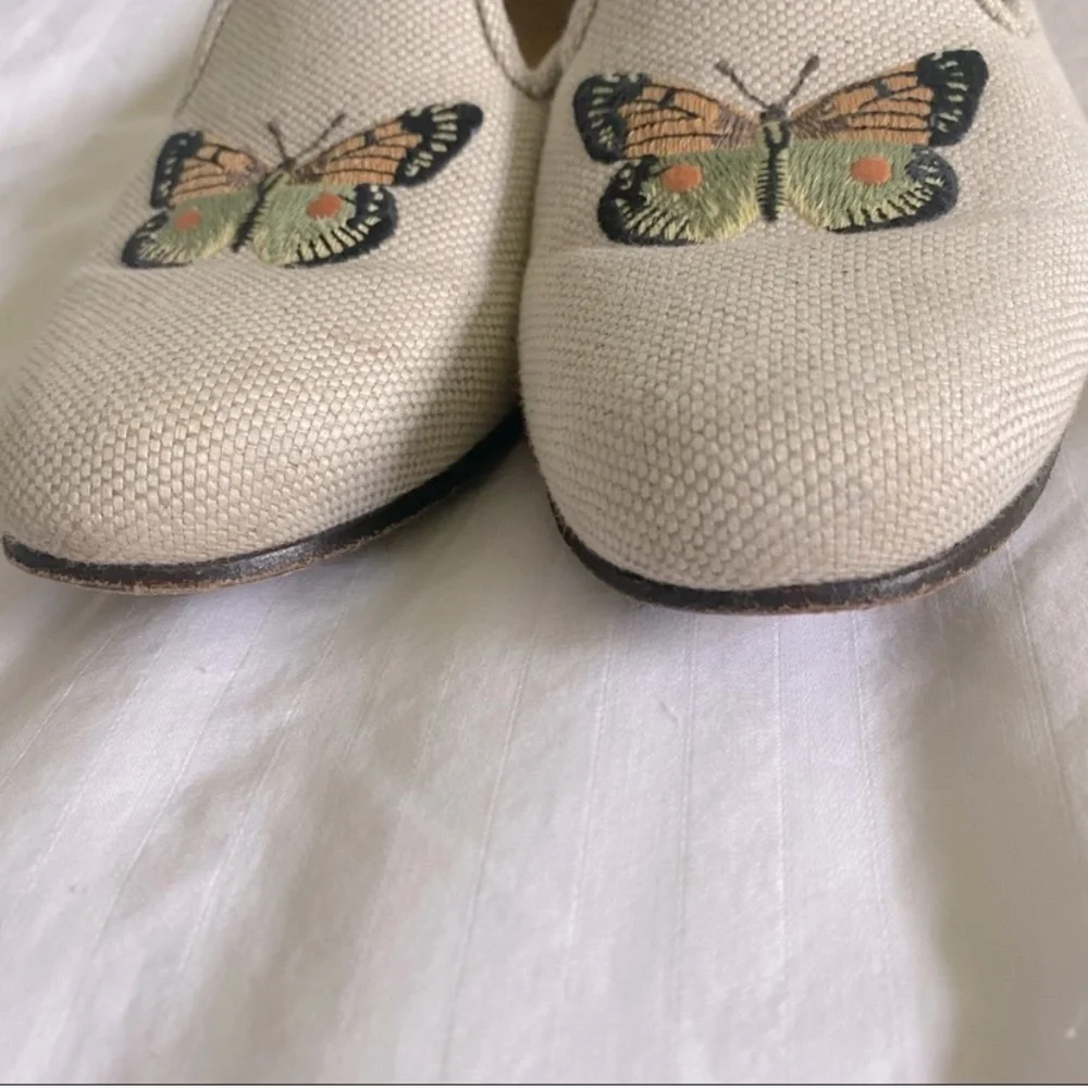 Stubbs and Wootton Butterfly Embroidered Loafers - Picture 7 of 9